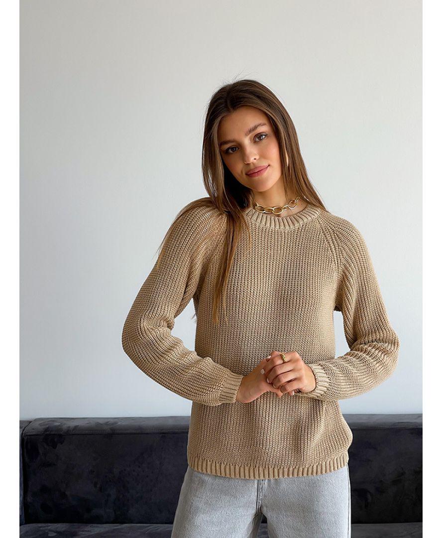 Джемпер ART KNIT Cotton S/M Бежевый (27017) - фото 1