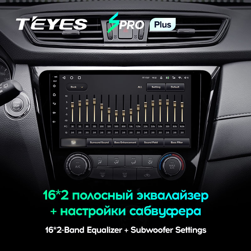 Автомагнитола штатная Teyes Nissan X-Trail 3 T32 2013-2017/Qashqai 2/ROGUE 2013-2020 Android SPRO-PLUS 4+64G Wi-Fi вариант C 1 (1404745158) - фото 4