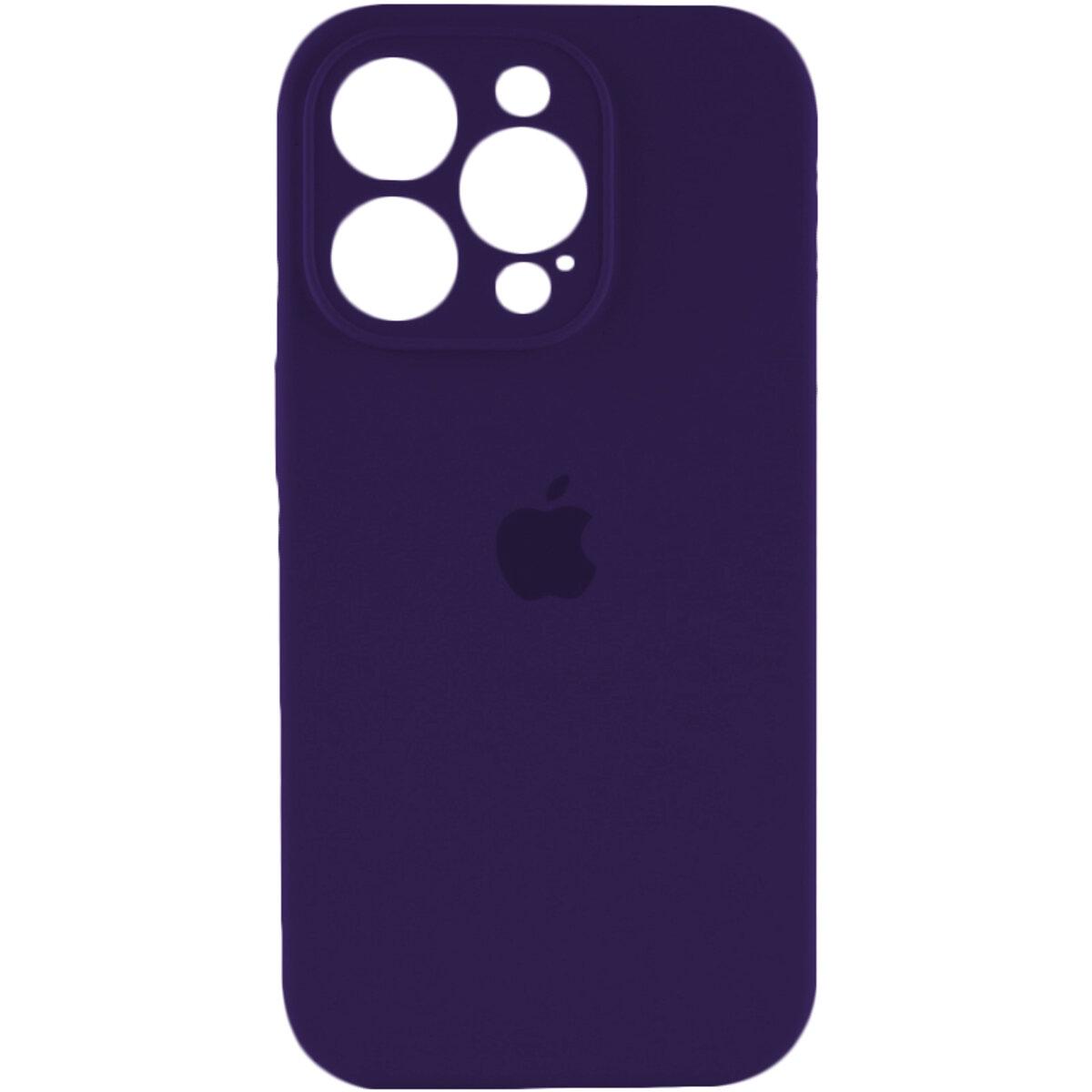 Противоударный чехол для Apple iPhone 13 Pro Silicone Full Case AA Camera Protect / Berry Purple