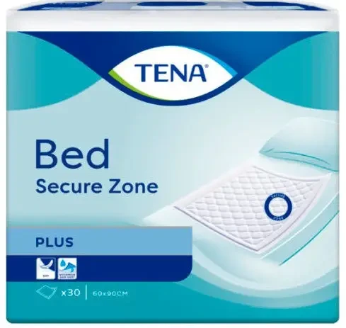 Пелюшки гігієнічні сечопоглинаючі TENA Bed Secure Zone Plus 60х90 см №30 (000006411)