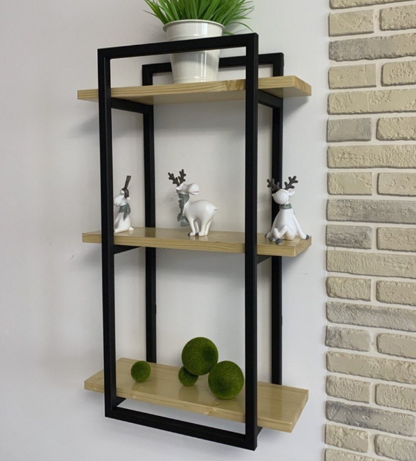 Полочка YANLOFT в стиле лофт 50х25х90 см (LT00152) - фото 2 Полочка YANLOFT в стиле лофт 50х25х90 см (LT00152) - фото 2