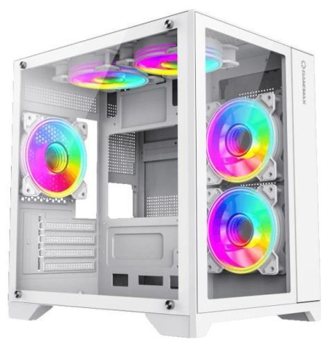 Корпус GameMax Infinity Mini белый, без БП, Mini Tower, Micro ATX / Mini ITX, 1хUSB 3.0, 2хUSB 2.0, 358х275х373 мм, 3.6кг