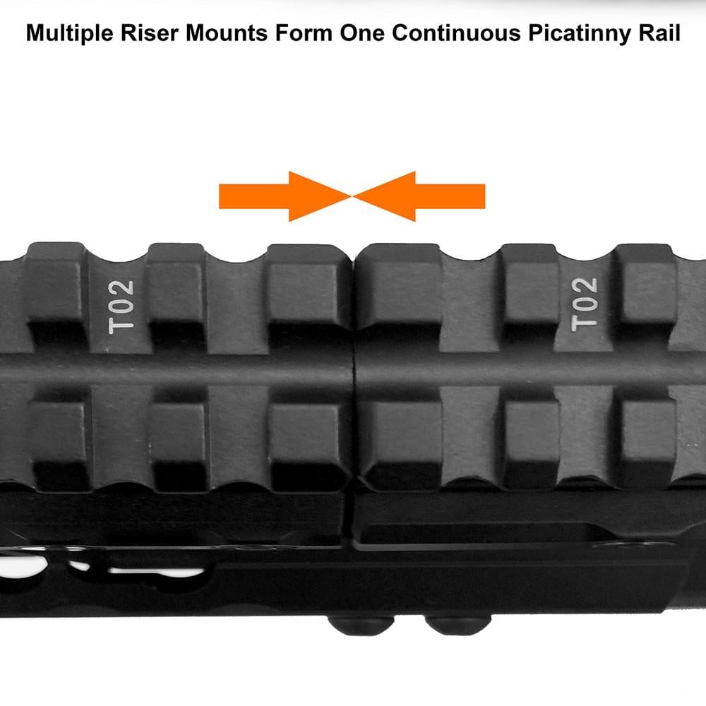 Компенсатор висоти Leapers UTG UNIVERSAL Weaver/Picatinny 40х21 мм (MT-RSX8S) - фото 11