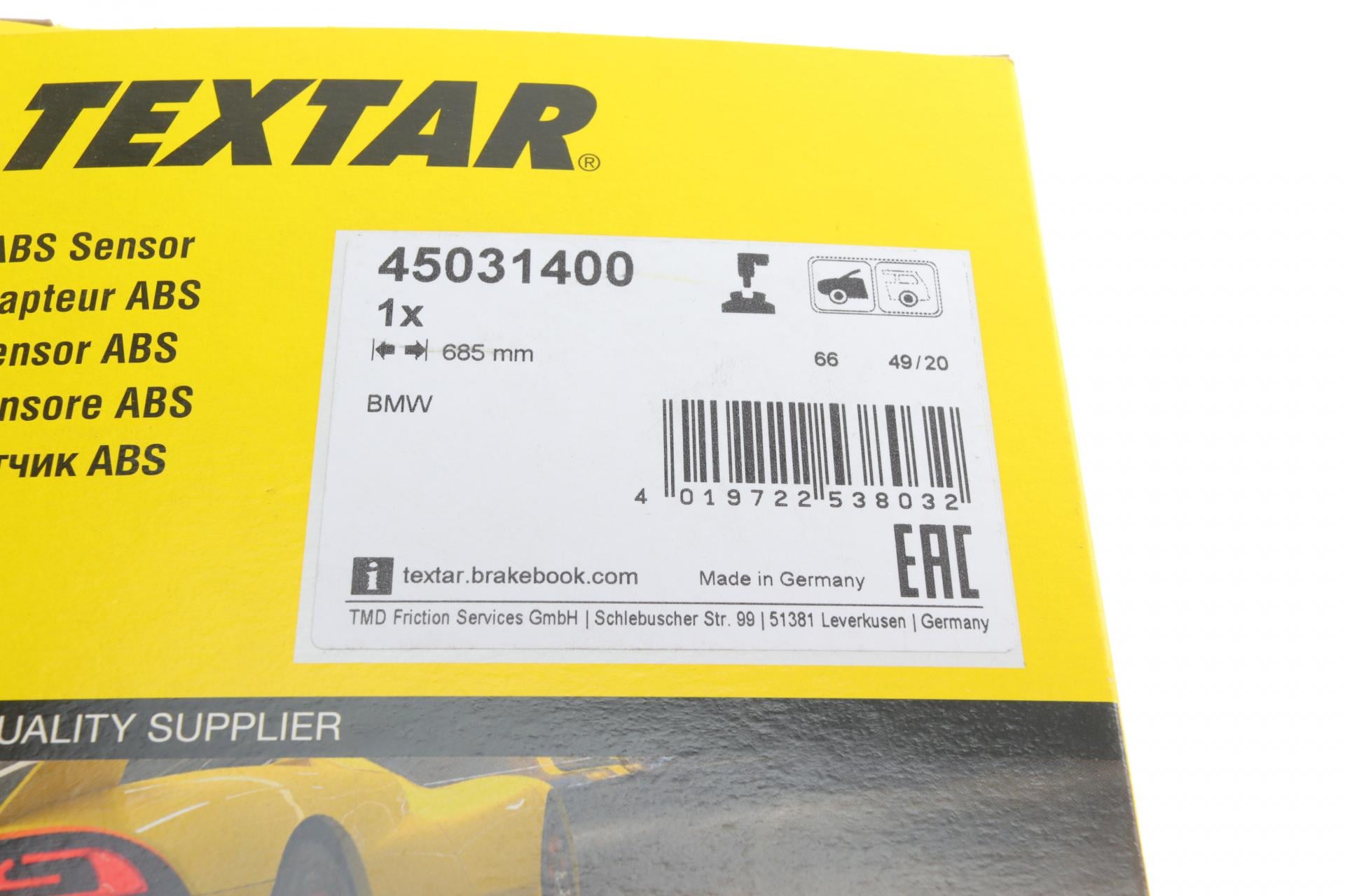 Датчик ABS передний BMW M5 E60/M6 E63 04-10 (45031400) - фото 7 Датчик ABS передний BMW M5 E60/M6 E63 04-10 (45031400) - фото 7