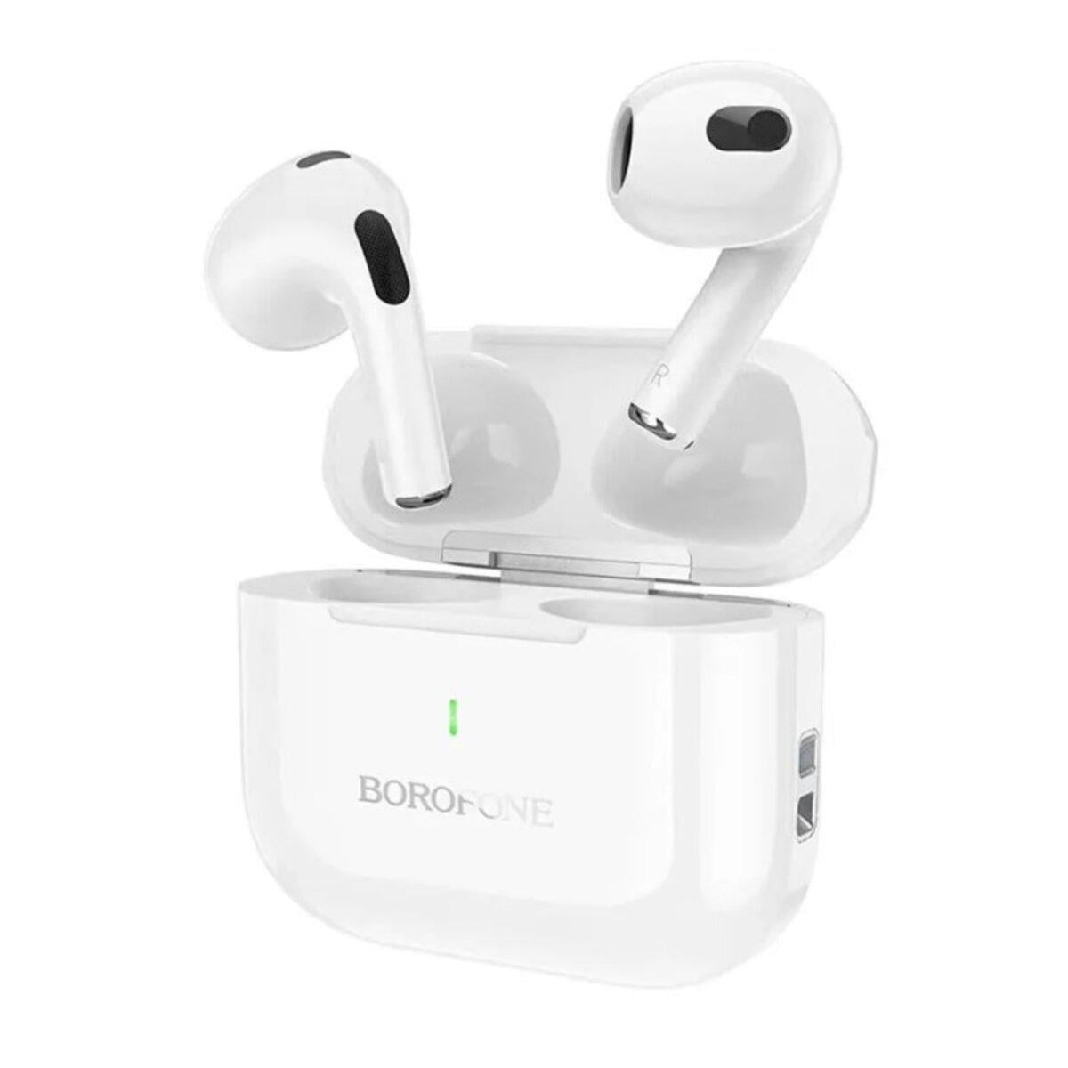 Наушники с микрофоном в кейсе Borofone BW58 True wireless stereo Bluetooth 5,3/300 мАч White (604538)