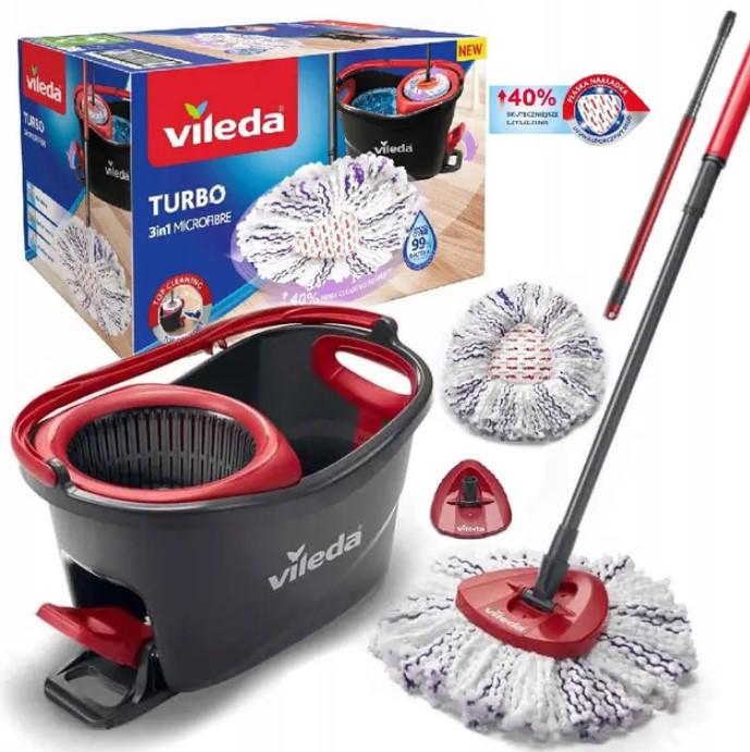 Набір для прибирання Vileda TURBO 3in1 Microfibre 167751 (28219901) - фото 4 Набір для прибирання Vileda TURBO 3in1 Microfibre 167751 (28219901) - фото 4