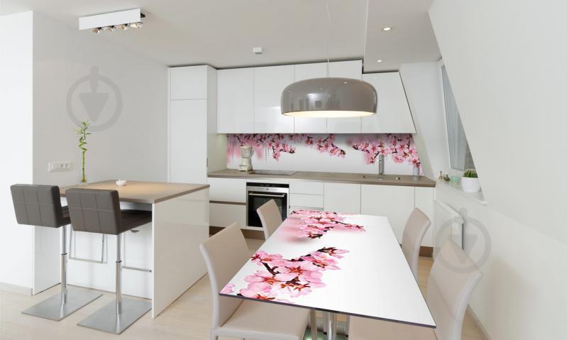 Наклейка виниловая на стол Zatarga «Розовые цветы Вишни» 650х1200 мм Z180696/1st Наклейка виниловая на стол Zatarga «Розовые цветы Вишни» 650х1200 мм Z180696/1st