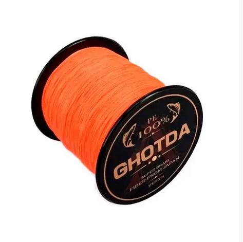 Шнур плетений рибальський GHOTDA 150 м 0,23 мм 12,7 кг 4 жили Orange (318316) - фото 1 Шнур плетений рибальський GHOTDA 150 м 0,23 мм 12,7 кг 4 жили Orange (318316) - фото 1