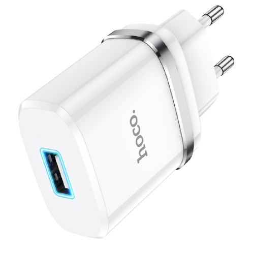 Адаптер мережевий Hoco Ardent N1 1 USB 2,4 A 12 W White