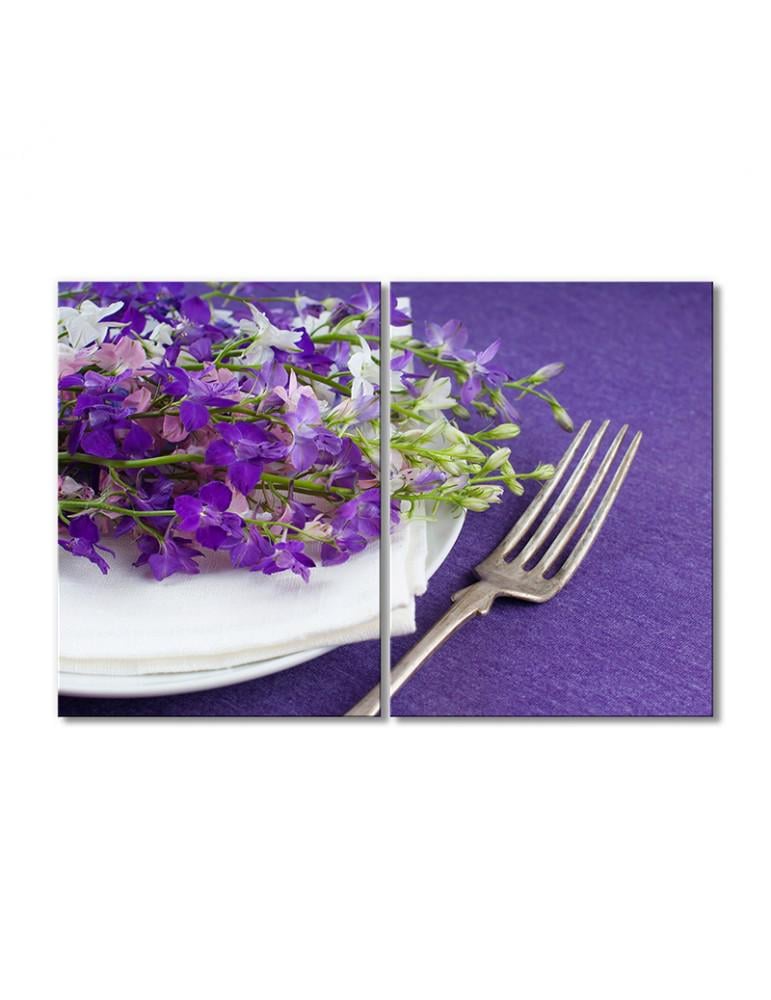 Картина модульная Столовый прибор 2 модуля 50x75 см