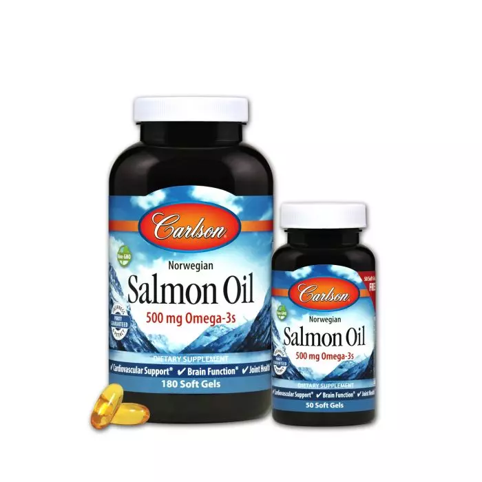 Жирные кислоты Norwegian Salmon Oil 500 мг 230 желатиновых капсул (CL1504)