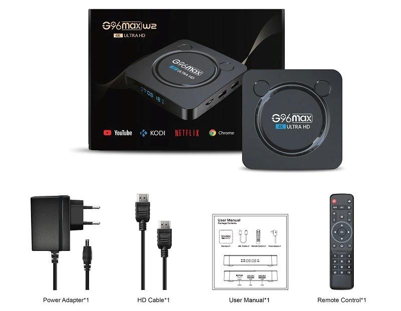 Универсальная смарт приставка Crystal G96-MAX-W2 4K 4/64G Android 11 с пультом S905W2 Wi-Fi BT USB 2,0/3,0 и клавиатурой i8 (236374587547) - фото 7