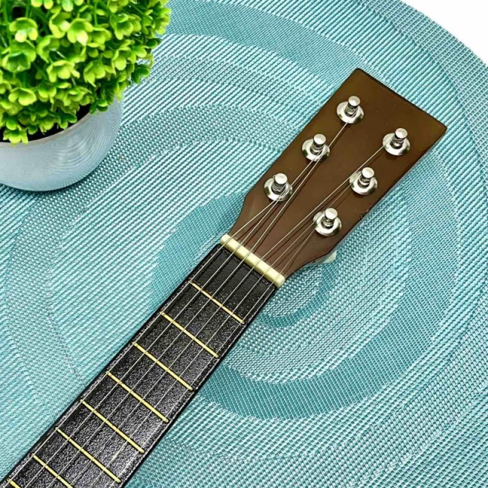 Гитара деревянная детская 6 струн Коричневый (M 1369) - фото 7 Гитара деревянная детская 6 струн Коричневый (M 1369) - фото 7