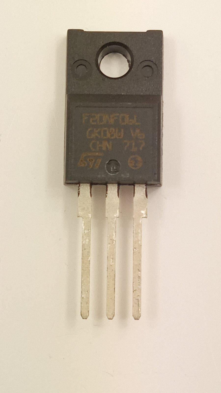 Транзистор STF20NF06L n-channel 20A 60V 0,07Om TO-220F