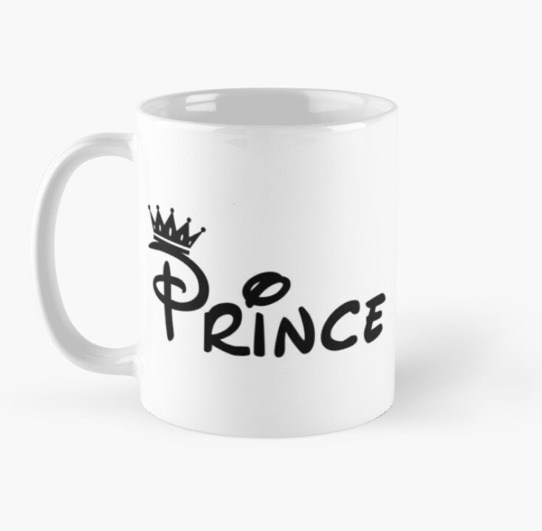 Чашка керамическая с принтом "Prince" корона для сына 330 мл Белый (СЫН3Ч)
