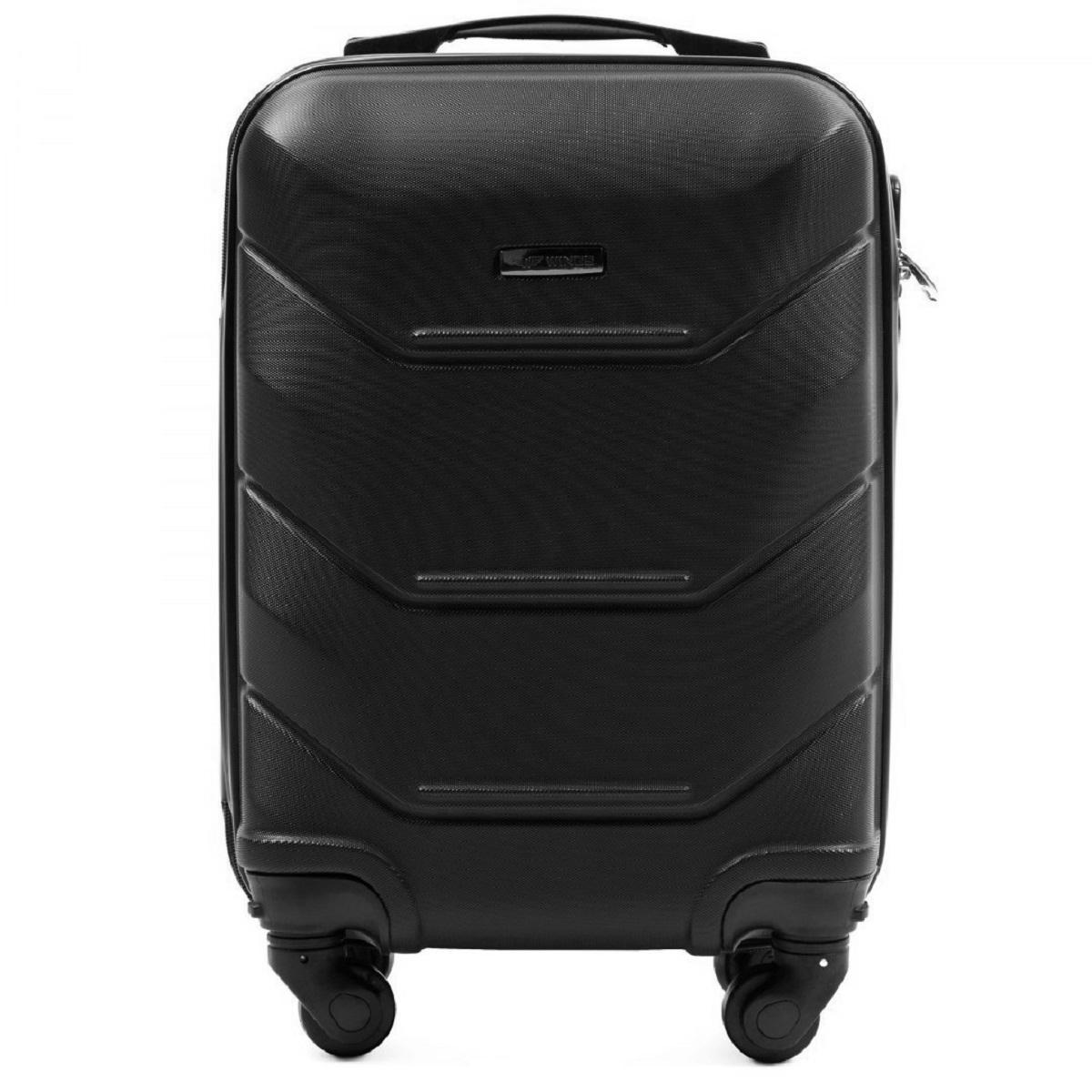 Чемодан пластиковый Wings 147 микро Черный (Wp00219) - фото 2