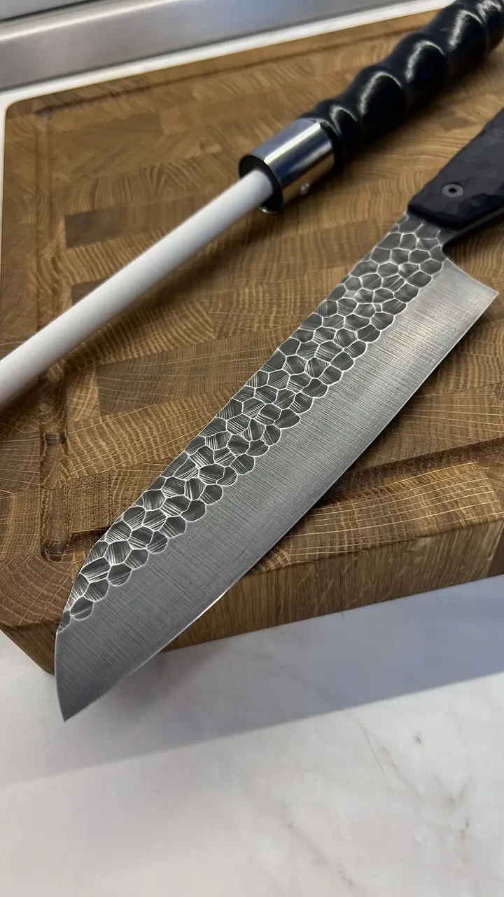 Набір кухонний дошка обробна торцева з ножем Шеф та мусат 3 пр. (27722358) - фото 3 Набір кухонний дошка обробна торцева з ножем Шеф та мусат 3 пр. (27722358) - фото 3