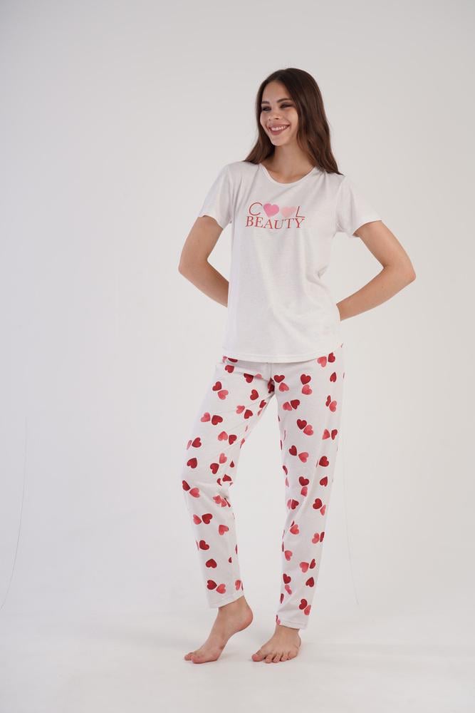 Пижама Vienetta 304006x65 женская M Бежевый