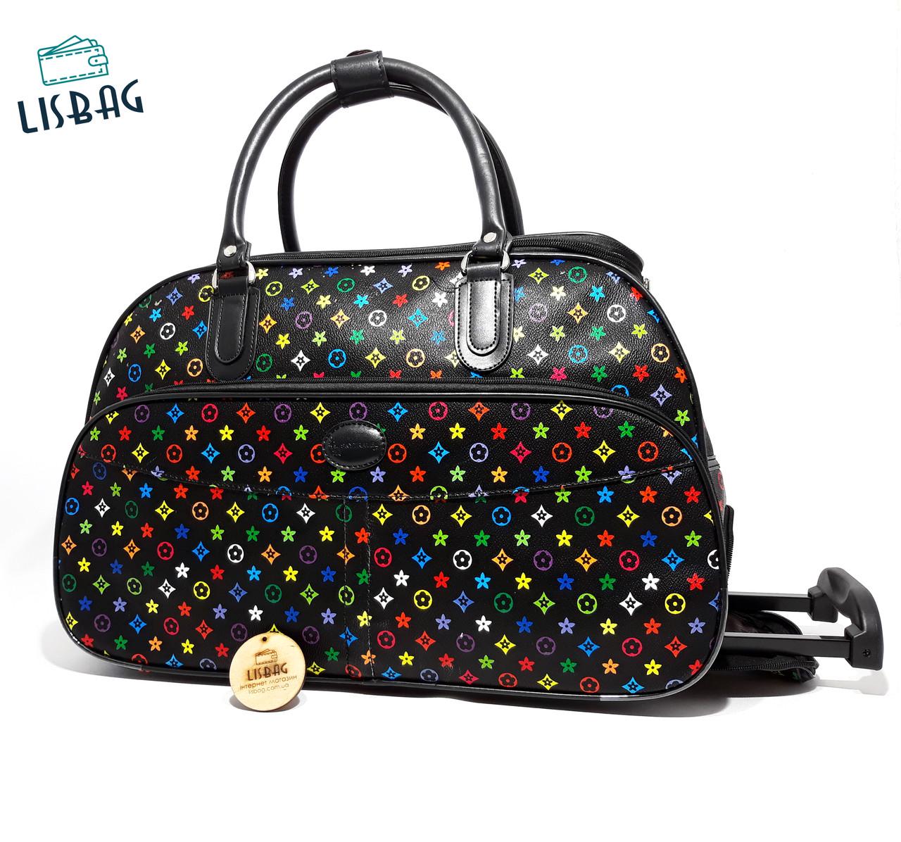 Сумка на колесах Sky Travel 48х23х31 см 38 л Чорний (420-5) - фото 4