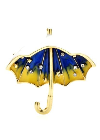 Брошка Парасолька Жовто-блакитний (98933121)