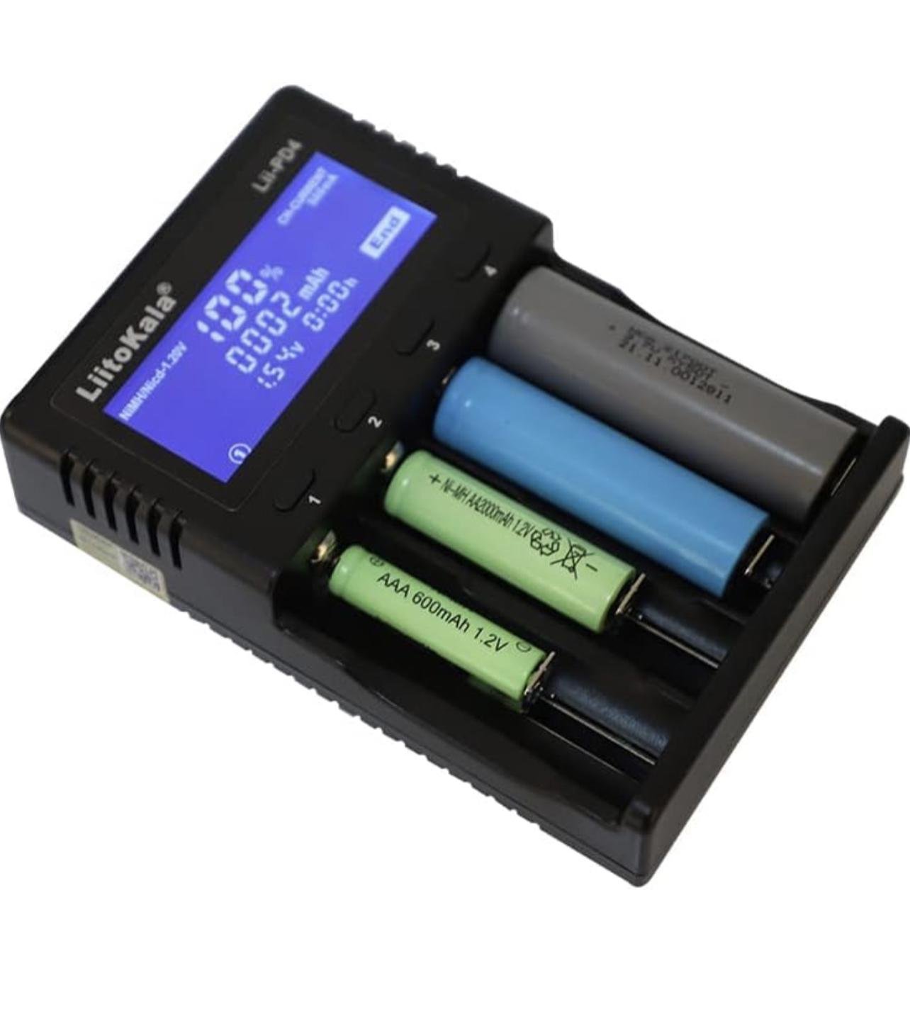 Зарядное устройство Kayfovo для аккумуляторных батарей АА/AAA с быстрой зарядкой LCD дисплеем Liitokala PD4 (28927) - фото 4 Зарядное устройство Kayfovo для аккумуляторных батарей АА/AAA с быстрой зарядкой LCD дисплеем Liitokala PD4 (28927) - фото 4