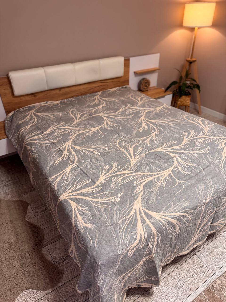 Покривало на ліжко полуторний 150х200 см Бежевий (Д-al-muslin205-003) - фото 3 Покривало на ліжко полуторний 150х200 см Бежевий (Д-al-muslin205-003) - фото 3