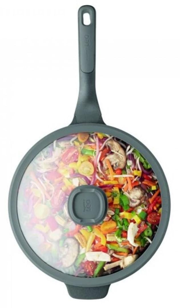 Сковорода Вок Berghoff Leo Stone 28 см 4,4 л антипригарная с крышкой (3950305)