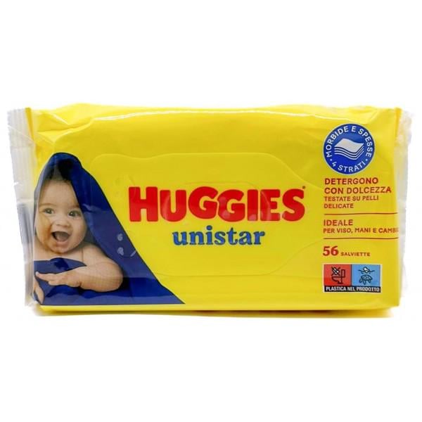 Серветки дитячі вологі Huggies Unistar 56 шт.