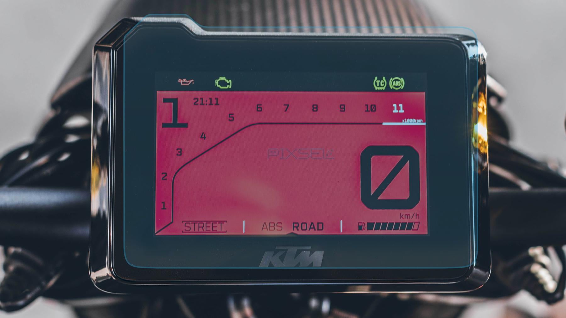 Скло захисне Pixsel гібридне глянець на спідометр мотоцикла KTM Brabus 1500 R 6,8“