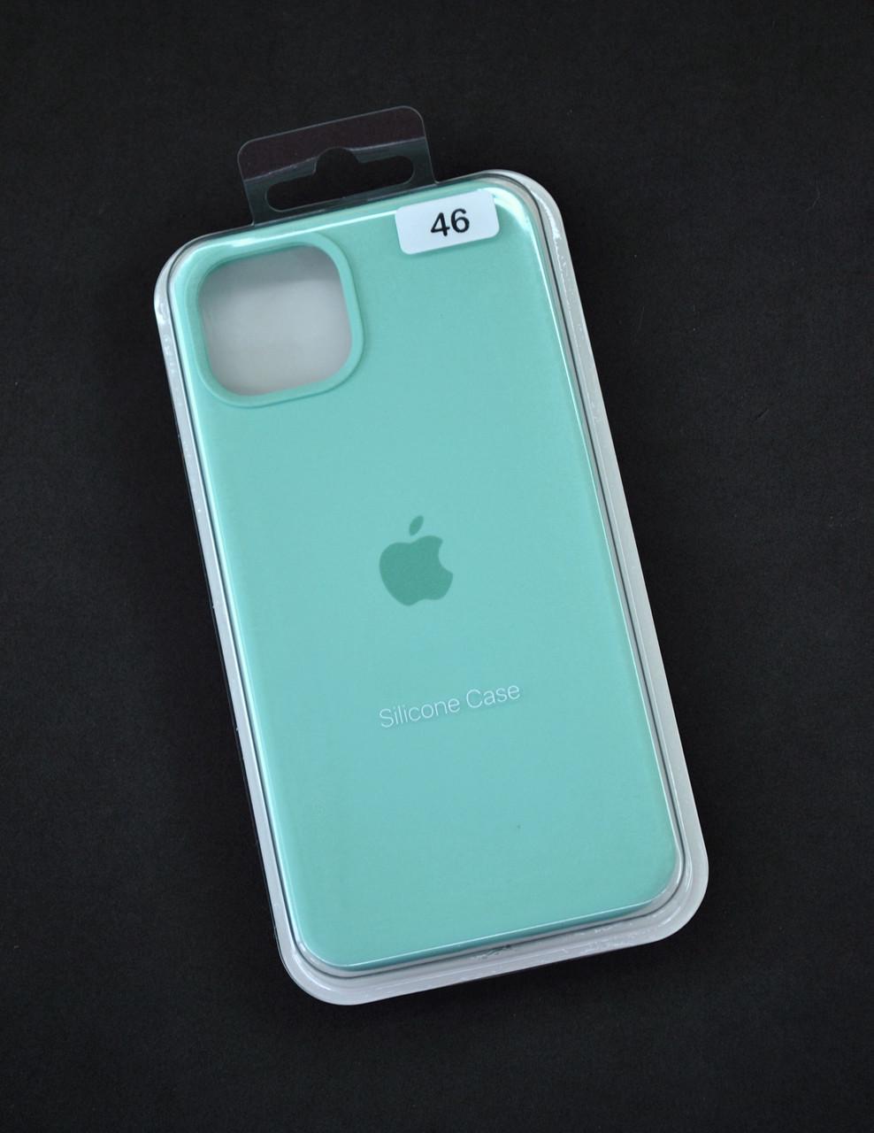 Чехол для телефона iPhone 15ProMax Silicone Case FULL №46 mint gam