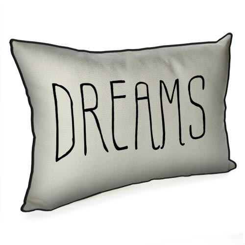 Подушка интерьерная с мешковины Dreams 45х32 см (43PHB_TFL002_BL)