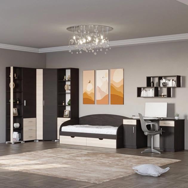 Спальная детская Эверест Бриз-1 комплект Венге/Дуб молочный (EVR-20474)