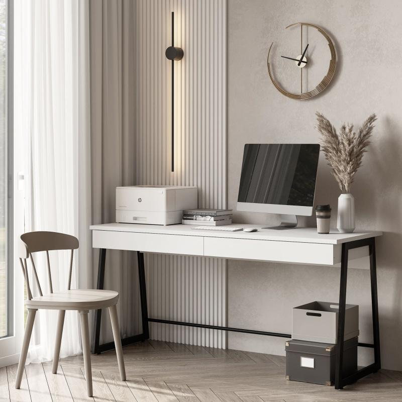 Стіл письмовий Loft-1 1400х598х750 мм Білий (Арт.210) - фото 4 Стіл письмовий Loft-1 1400х598х750 мм Білий (Арт.210) - фото 4