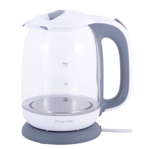 Електрочайник дисковий Kamille 1720G пластик 1,7 л 1850-2200W Білий/Сірий (УТ000062551) - фото 6 Електрочайник дисковий Kamille 1720G пластик 1,7 л 1850-2200W Білий/Сірий (УТ000062551) - фото 6