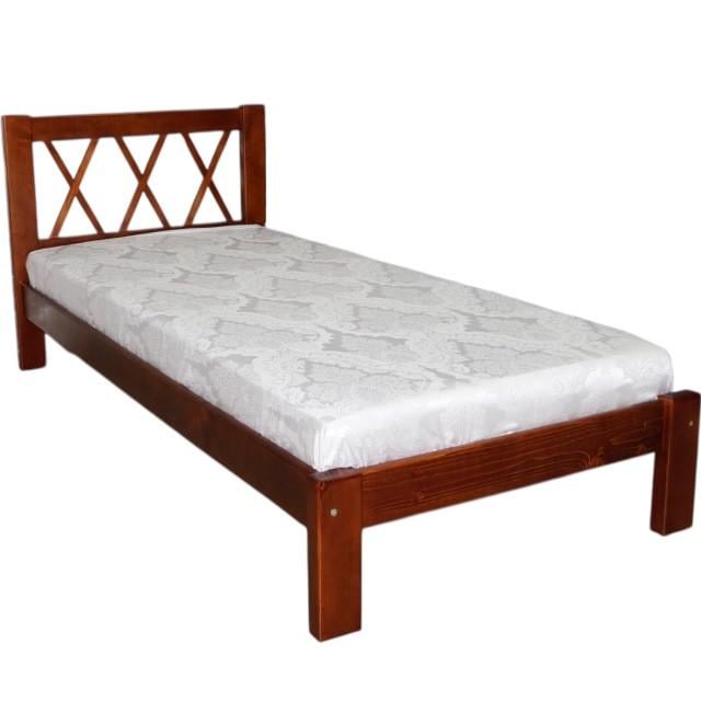 Кровать односпальная деревянная Скиф Л-132 100х200 см Ольха (27337239)