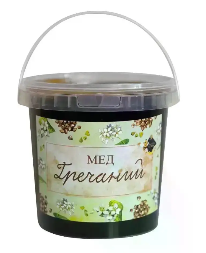 Мед гречишный урожай 2024 р. 3000 мл 3 л 5,2 кг