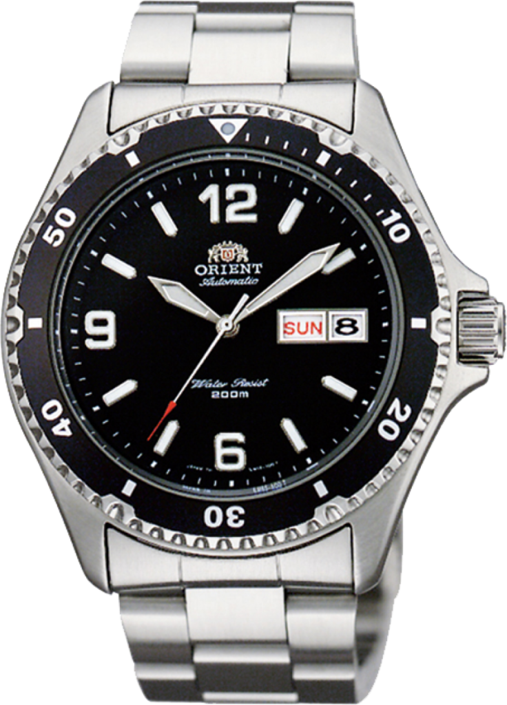 Наручные часы мужские Orient Mako II FAA02001B9 со стальным корпусом WR 200 м Черный (3124584440)