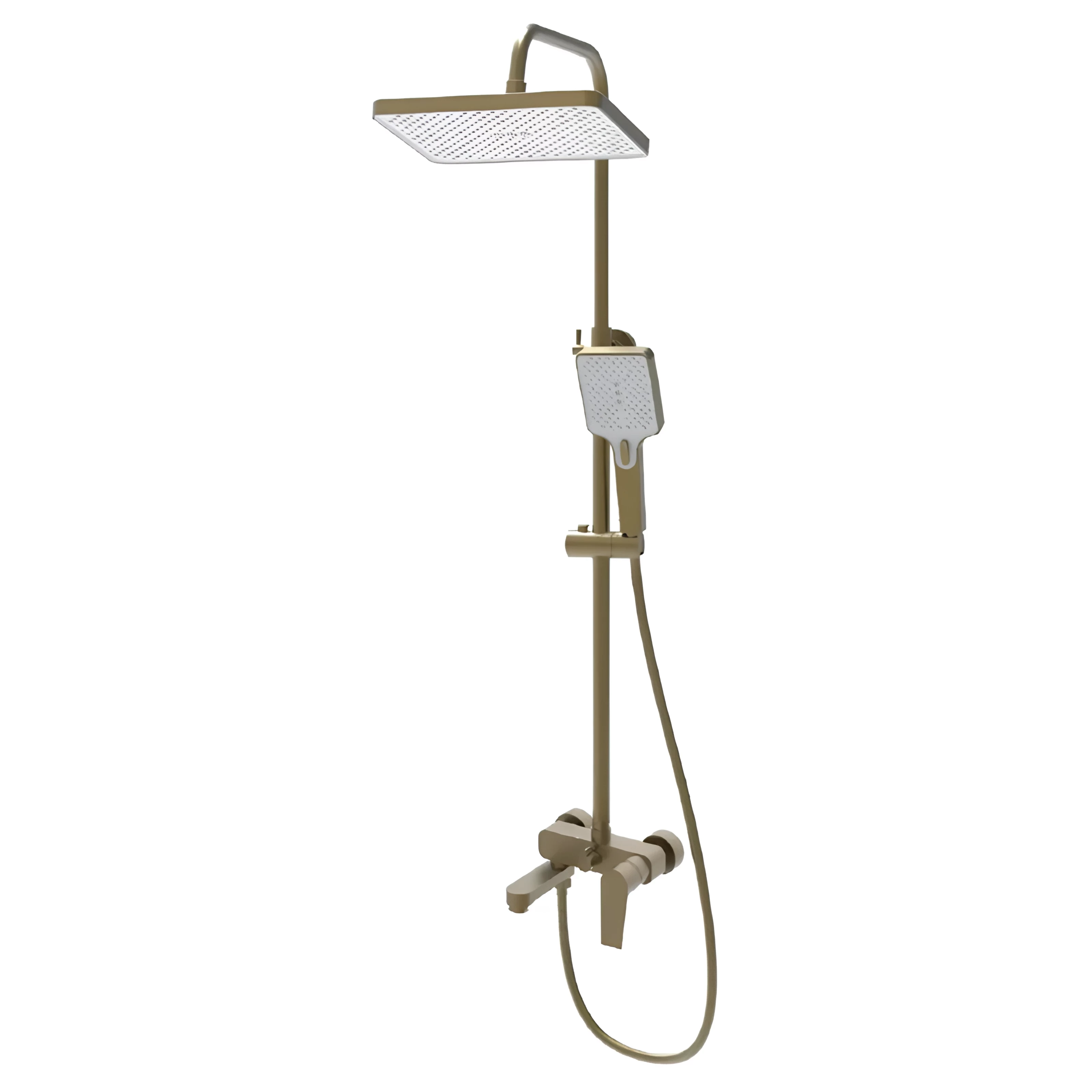 Душевая колонна со смесителем Haiba MILANO 003-J BRUSHED Gold (HB9620)