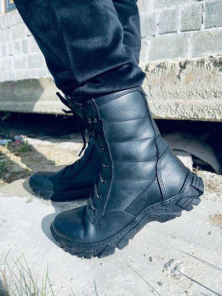 Берці зимові шкіряні TERMIN BLACK МЕХ на євро овчині р. 46 Чорний (s17656) - фото 3 Берці зимові шкіряні TERMIN BLACK МЕХ на євро овчині р. 46 Чорний (s17656) - фото 3