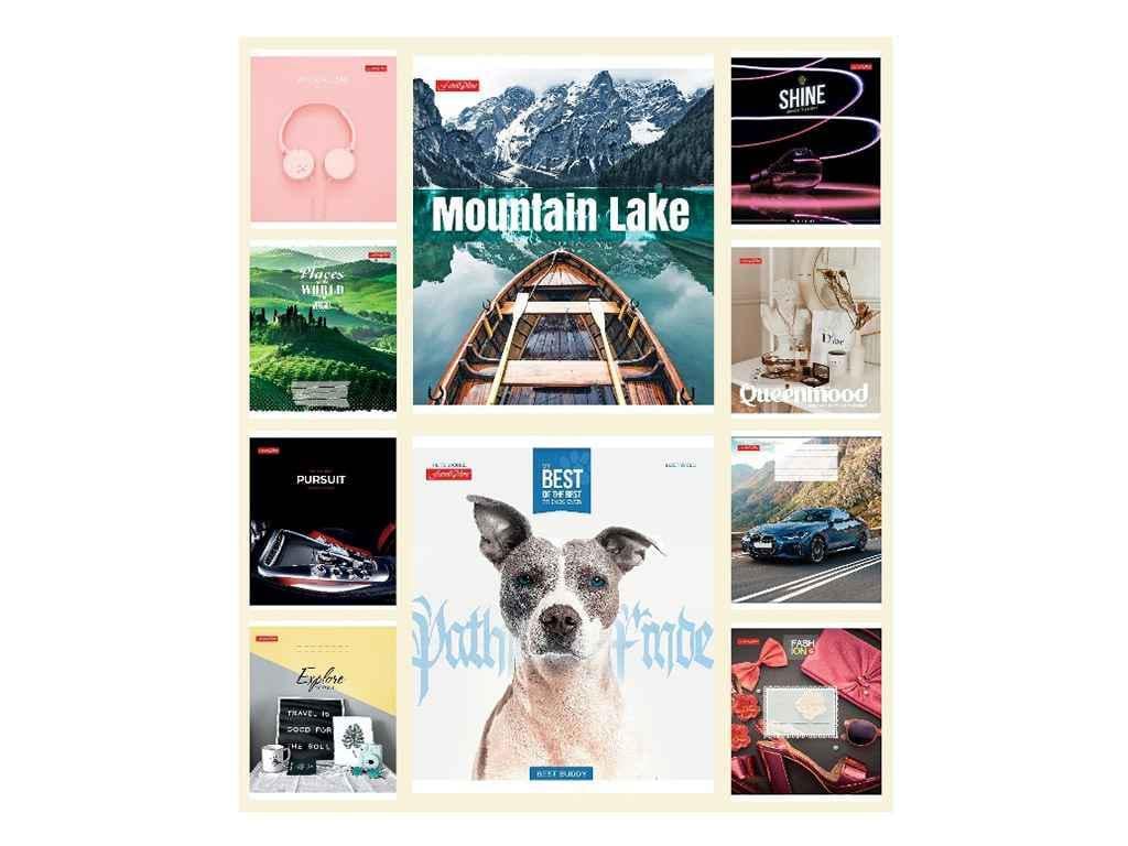 Тетрадь в клетку Тетрада 48 л. 10 шт. МИКС ТЕ236 (819360)