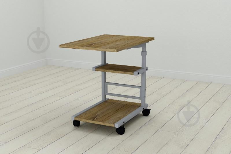 Стол приставной Ferrum-decor Адан 62x40x60 металл Серый ДСП Дуб Таверна 16мм (ADA0020) Стол приставной Ferrum-decor Адан 62x40x60 металл Серый ДСП Дуб Таверна 16мм (ADA0020)