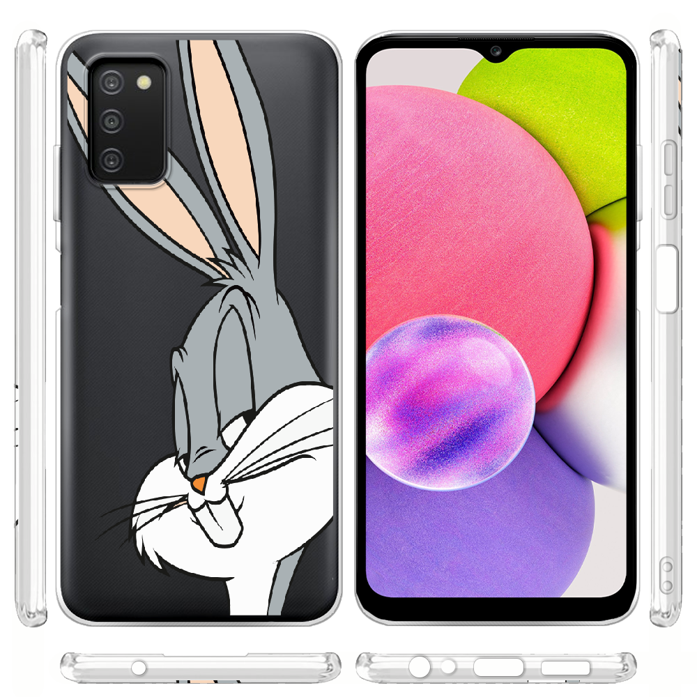 Чехол BoxFace Samsung Galaxy A03s (A037) Lucky Rabbit Прозрачный силикон (43255-bk81-43255) - фото 3