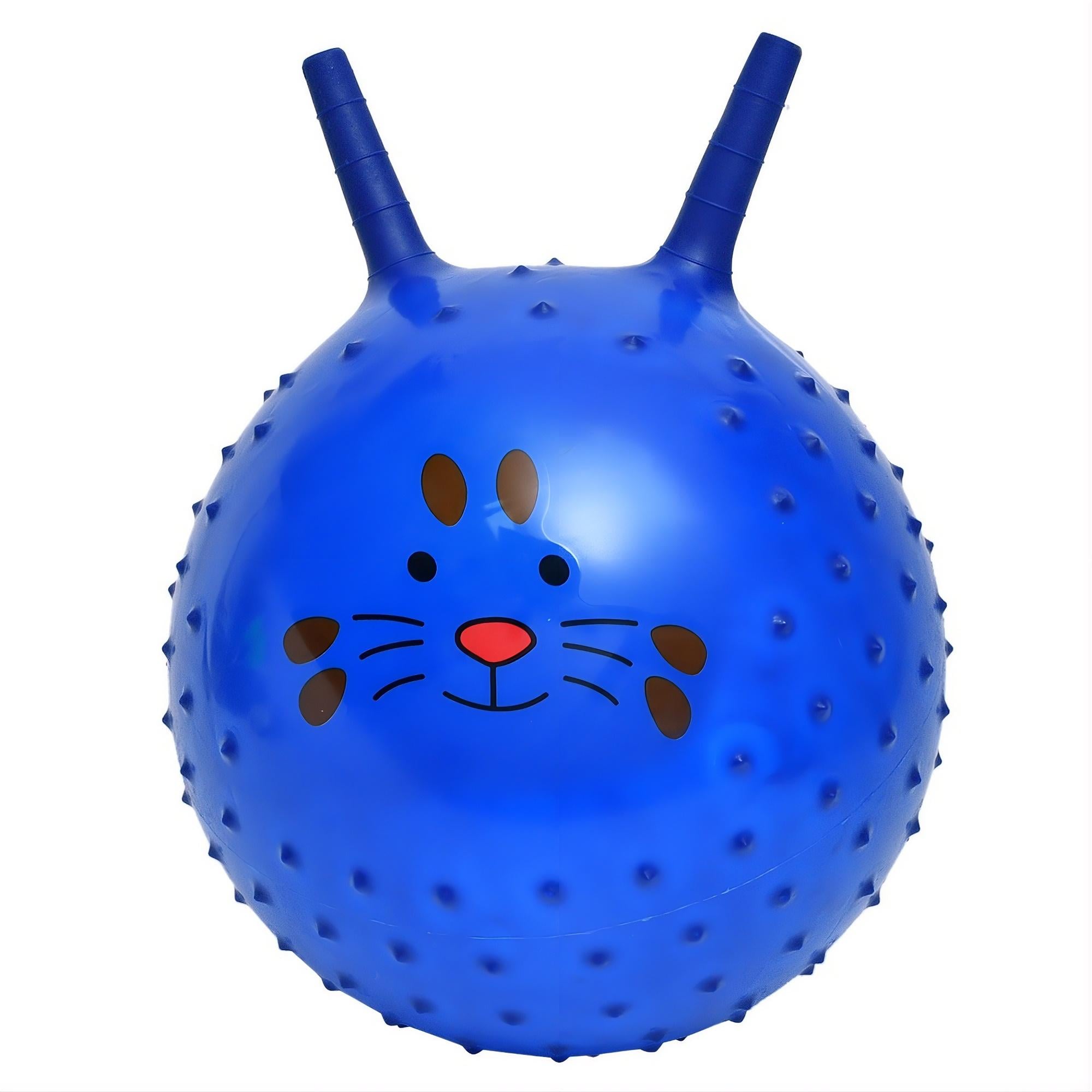 Фитнес-мяч детский MS 4311-5 с рожками 45 см 300 г массажный Синий (33501723)