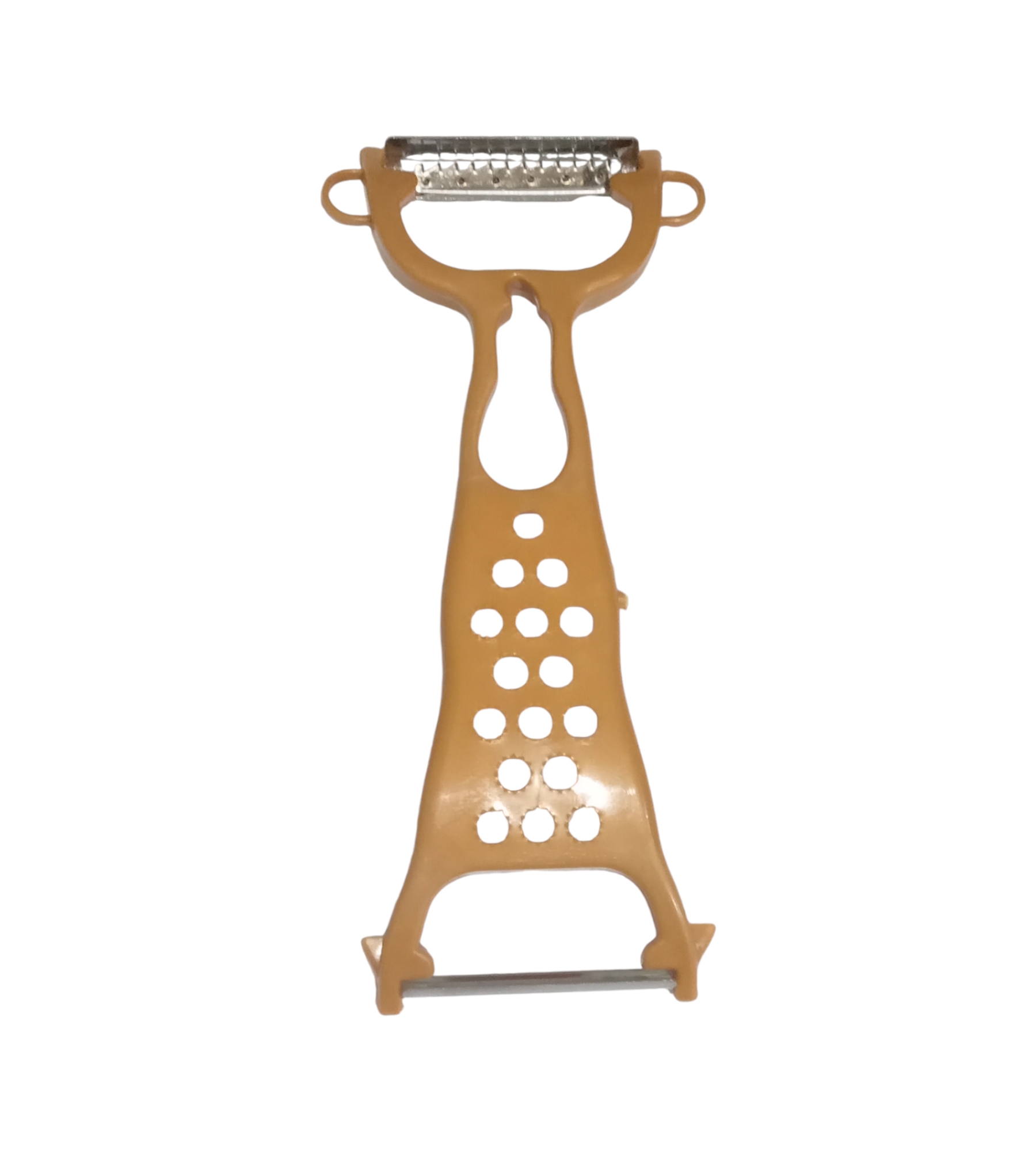 Овочечистка двостороння 18 см Бежевий (1016)