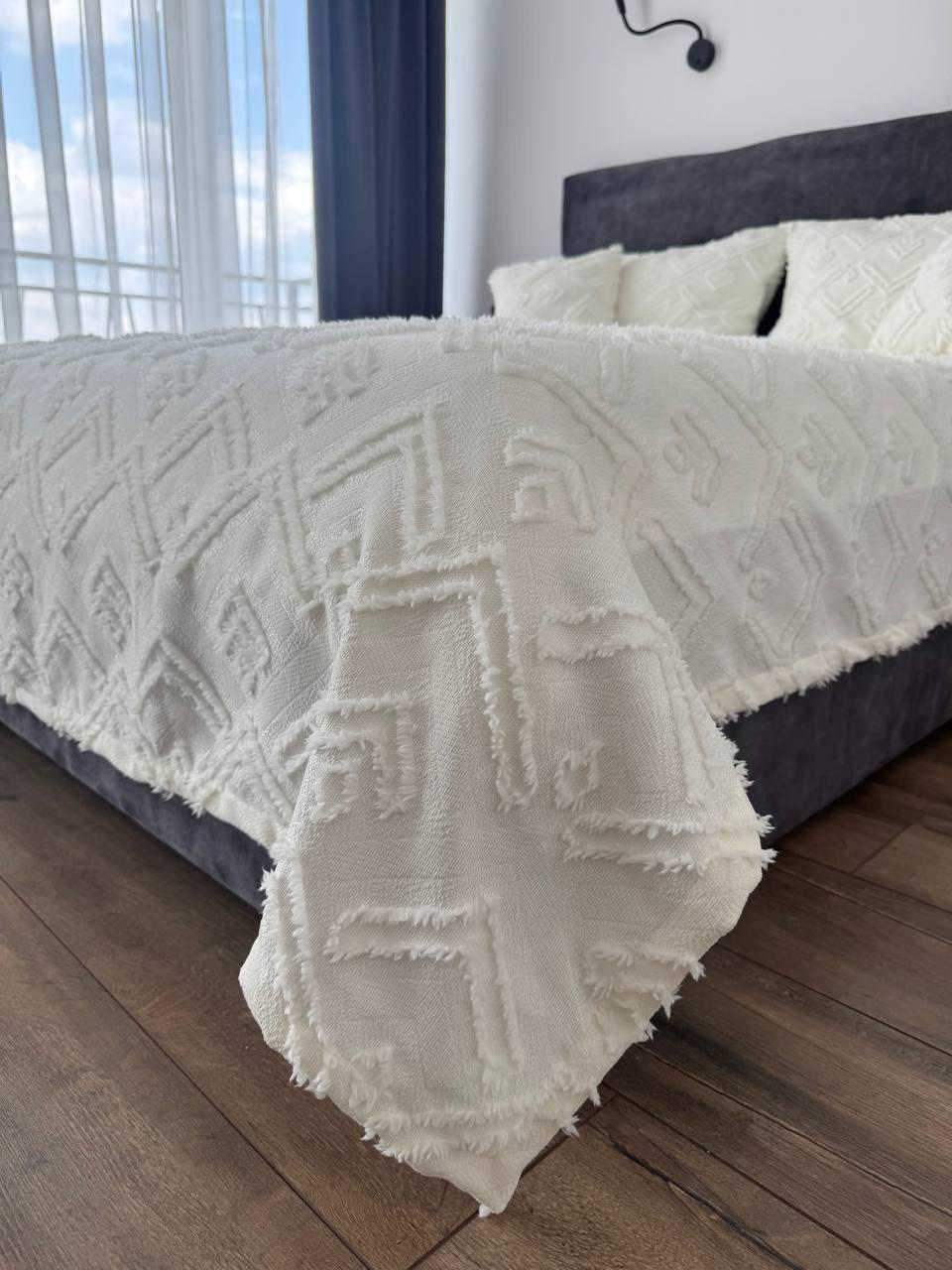 Покривало Бйорк 140x250 см Молочний (23743-2-140х250cm) - фото 9 Покривало Бйорк 140x250 см Молочний (23743-2-140х250cm) - фото 9