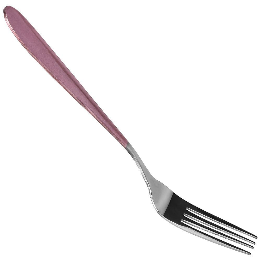 Набор столовых вилок Stenson из нержавеющей стали 3 шт. Pink Mat (30487) - фото 2 Набор столовых вилок Stenson из нержавеющей стали 3 шт. Pink Mat (30487) - фото 2
