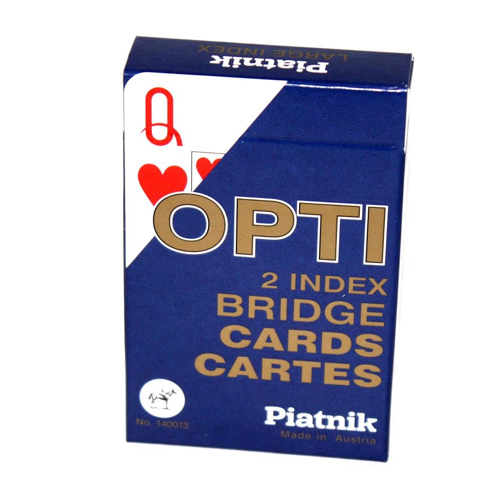 Карти гральні Piatnik Opti Bridge з двома великими індексами 55 карт (1400)