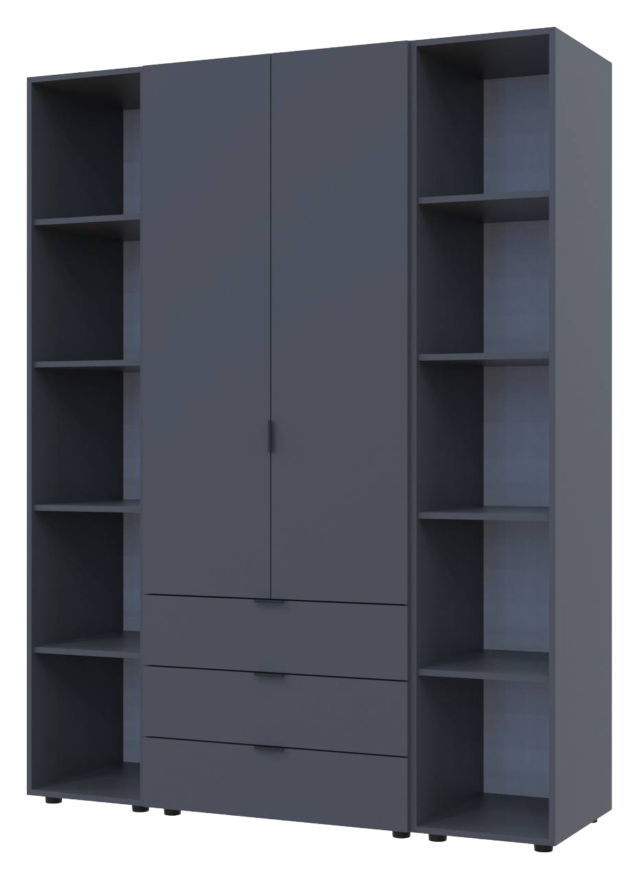 Комплект шкафов для одежды Doros Гелар 3 шт. 153,9х49,5х203,4 см Графит (DRS-011143)