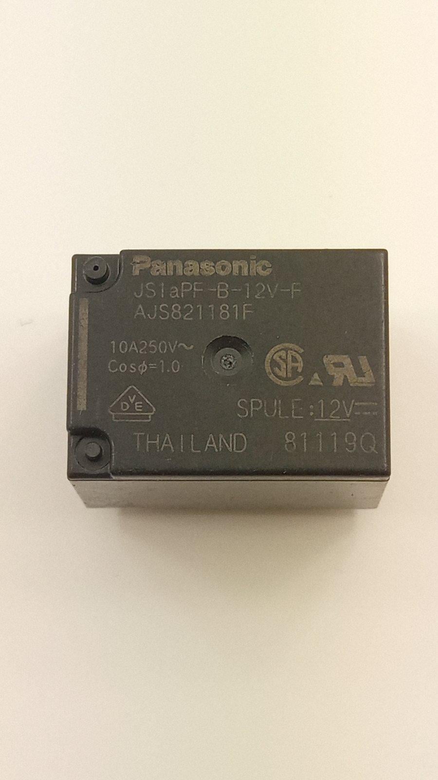 Реле Panasonic JS-1APF-B-12V-F 12VDC 10A 250VAC (28330)