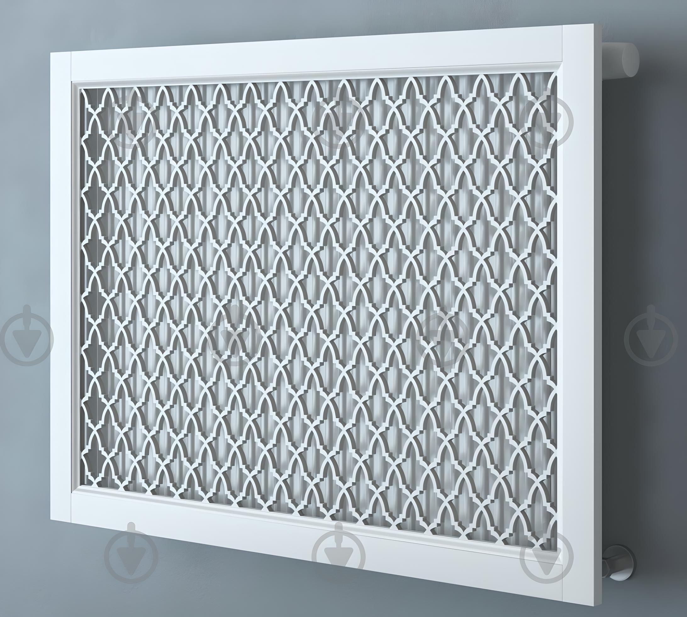 Экран-решетка декоративная на батарею отопления R86-F70 Белый (26519263)